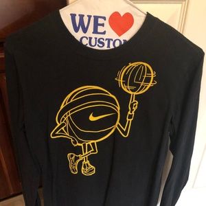 Nike black long sleeve basketball shirt